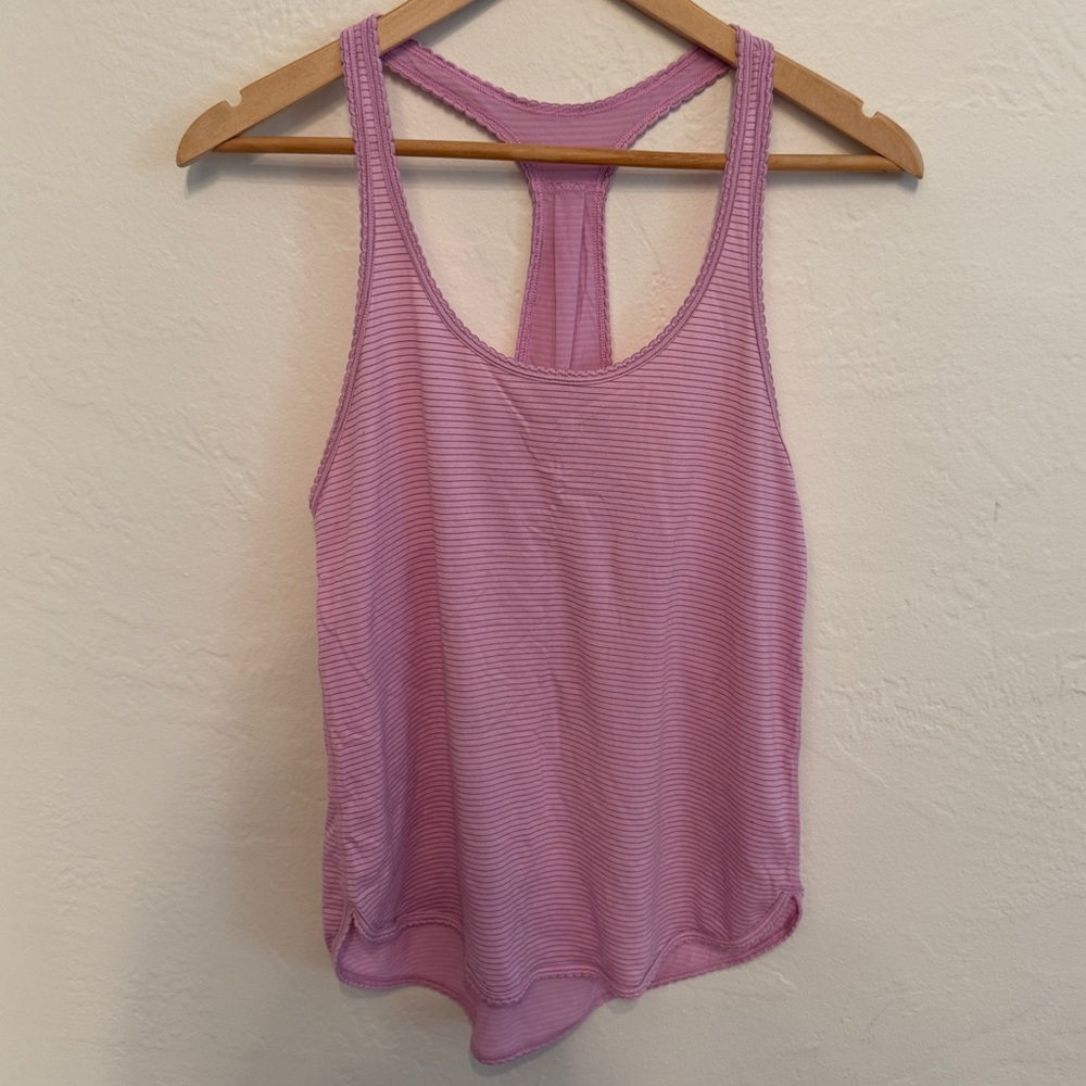 Lululemon 105 F Singlet Tank – Silver Heathered Vintage Pink